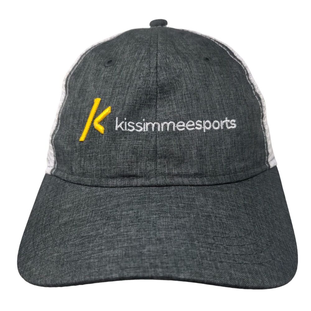 Kissimmee Sports Strapback Mesh Back Trucker Hat Gray OSFA Paramount